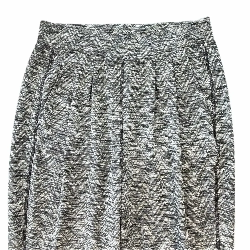 Free People Black White Harlow Harem Comfort Casual Athleisure Jogger Pants